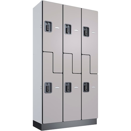 Global Industrial 36 in W, 14-7/8 in D, 71-15/16 in H, Gray 290665